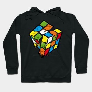 Rubik Cube Color Drops Hoodie